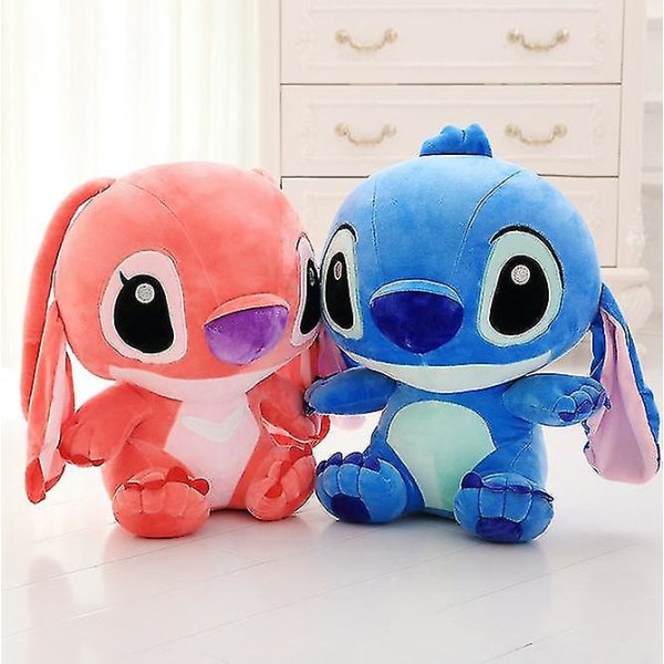 Lilo & Stitch Leroy Angel Plysch mjuka leksaker Teddy Doll Gosedjur Barngåva Pink35cm