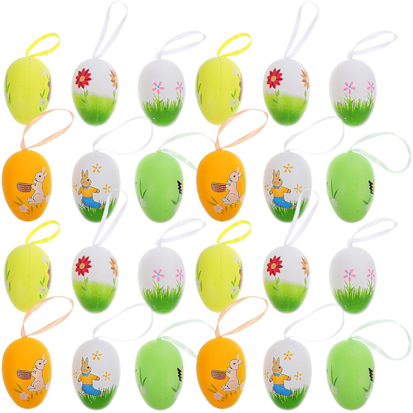 24 st Påskägg Hängande Ornament Inomhus Hängande Ornament Påsk Hängande Hängen Picture 2