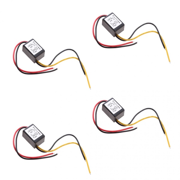 4 st DC-DC Nedtransformator Strömförsörjningsmodul 12V (8-20V) till 5V 2A Strömadapter