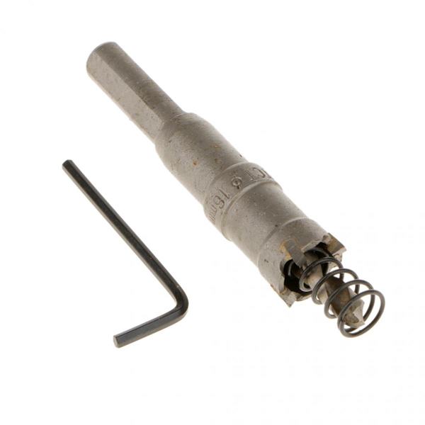 16mm Hålsåg Borr Carbide Legerat Stål Skärverktyg För Metall Trä Legering