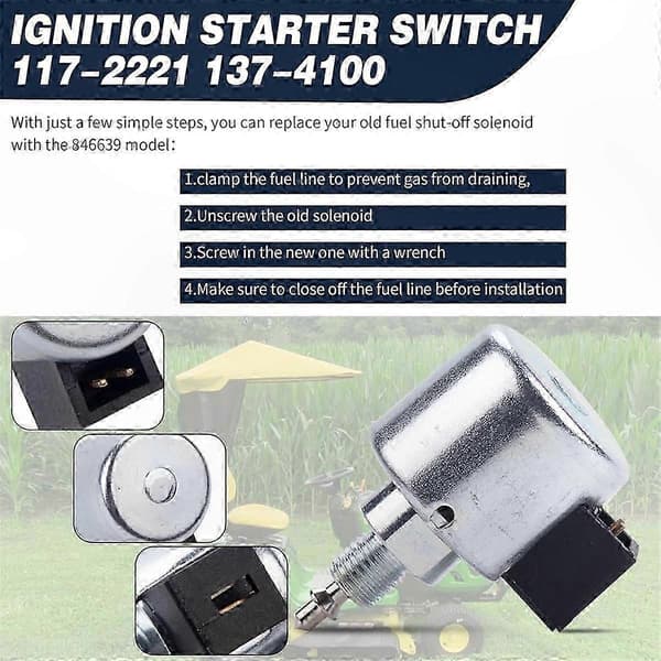 Brændstofafspærrings-solenoidventil 846639 reservedel
