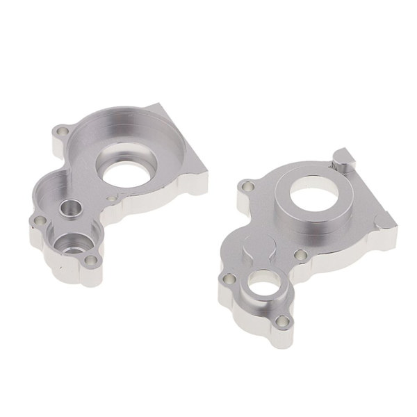 SCX10 Aluminium Axial Växellådshus för 1/10 RC Modellbil, Silver