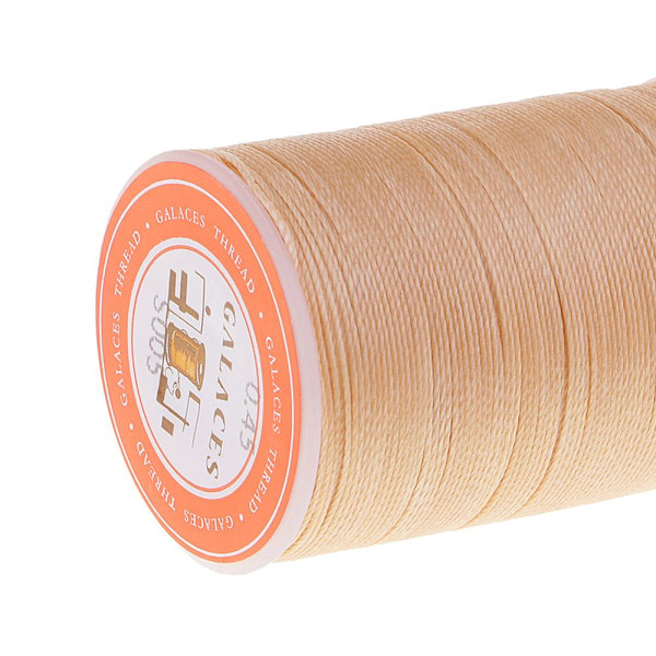 0,45 mm Lädersömnadstråd Handsydd Reparationstråd Beige