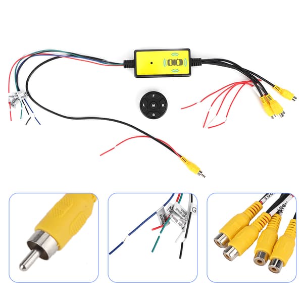 Intelligent Bil Video Switcher Omformer 4 Innganger 1 Utgang Switch Video System Bildeler