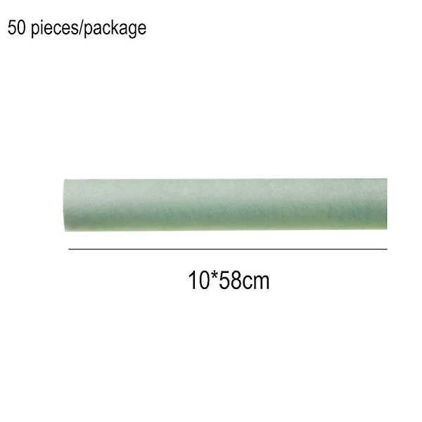 Vattentätt Blomsterbukett Omslagspapper Mjölk Bomull Omslag Presentförpackningsmaterial Rulle 58cm 10 Yard Mint Green