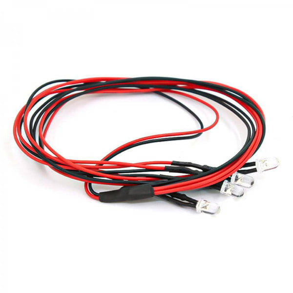 RC Bil LED-lampor Metall LED-ljusramp med tillbehör 4 Lampor