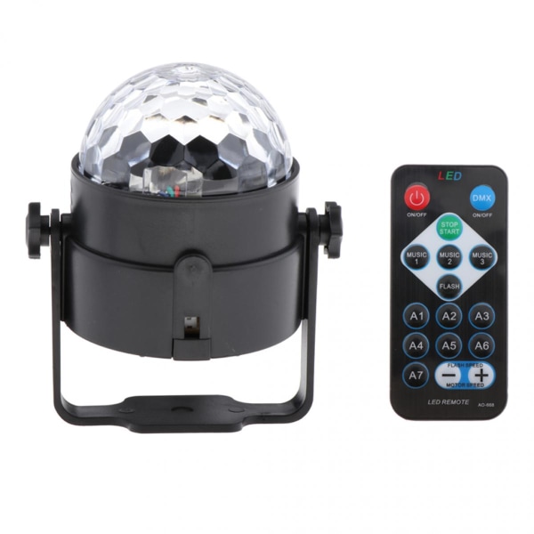 USB Disco Lights Crystal Magic Ball Lamp Effekter för Bar Nattklubb Bankett