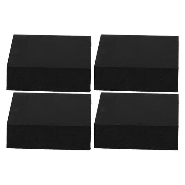 4st Heavy Duty Anti-Vibration Rubber Pads for Treadmill Exercise Equipment Riser Pad Noise Reducing Rubber Pad Floor Protector Rubber Block Black