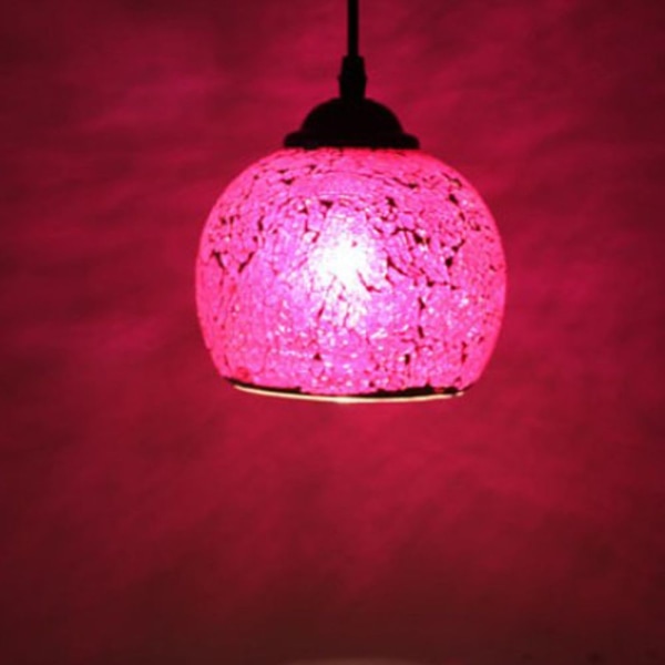 Vintage Hänglampa Mosaikdesign Pendel Taklampa Fönsterglas 9#