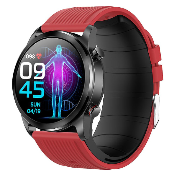 Tk61 1,3" Smart Band luftpump Exakt watch med hjärtfrekvens, blodsyre, temperaturövervakning Red