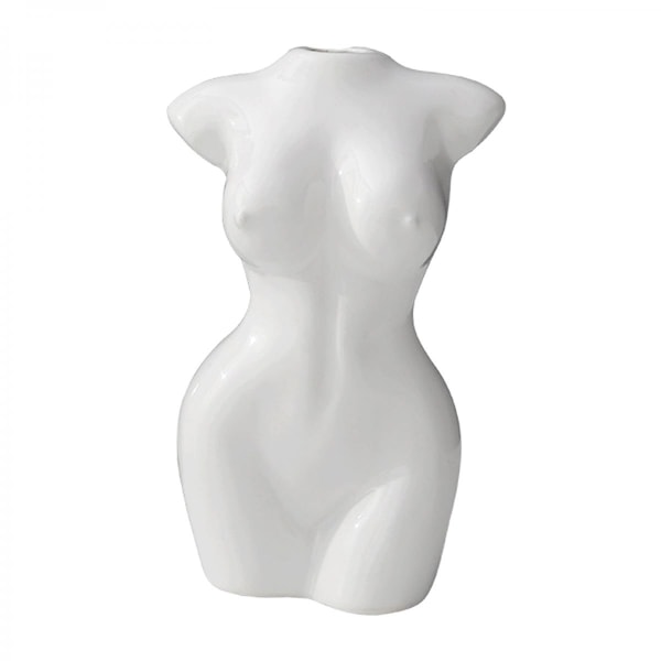 Kvinnlig kropp Blomvas Kvinnlig kroppsskulptur Heminredning Presenter Vit