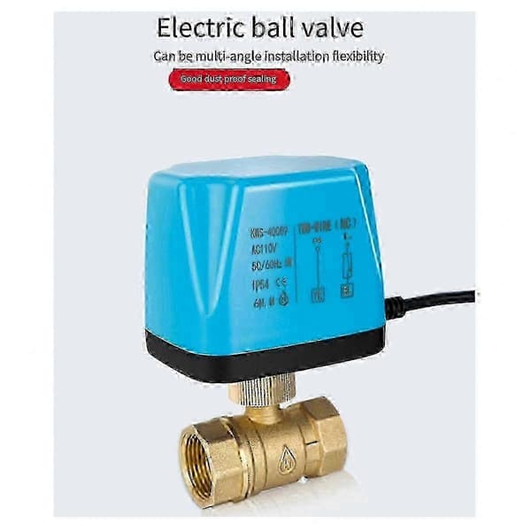 1 tomme Dn25 elektrisk kugleventil normalt lukket motoriseret magnetventil