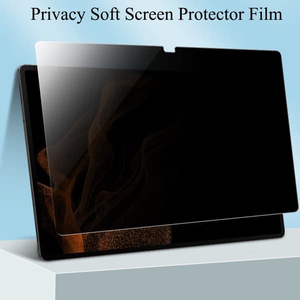 SKALO Samsung Tab A9+ Privacy Screen Protector Tempered Glass Svart black