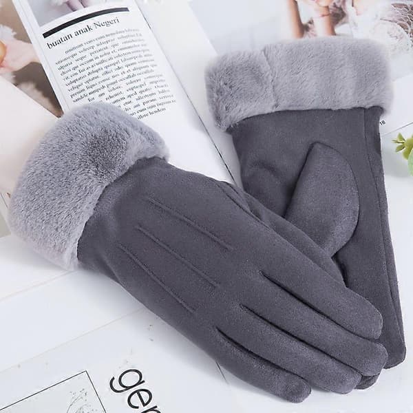 SZTXJ Dame Vinter Varme Handsker Touch Screen Handsker Dame Vinter Varme Termiske Fleece Teksthandsker til Skiløb Kørsel Jogging Cykling