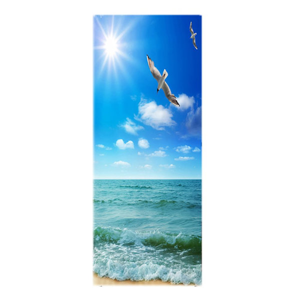 Självhäftande Dörr Vägg Kylskåpssticker Dekal PVC 3D Mural Konst DIY Dekor C