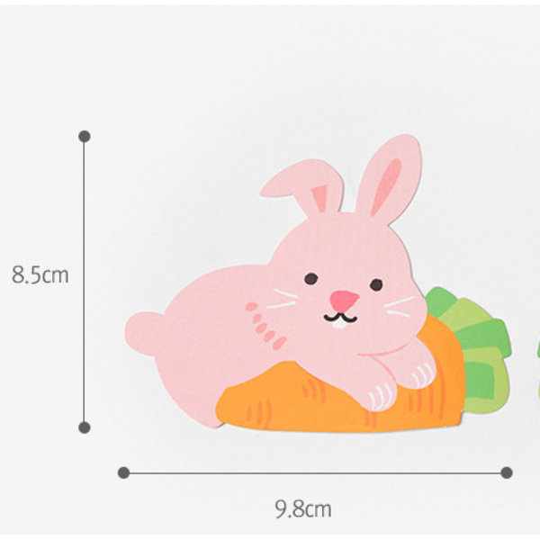 Påskhare Pappers Lollipop Kort Tecknad Djur Björn Lollipop Godis Förpackningspåsar Bunny