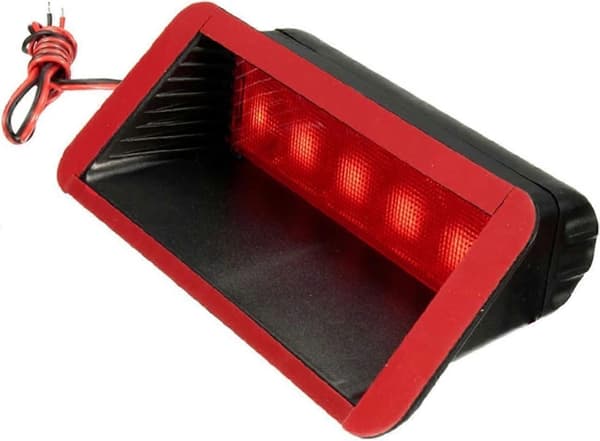 [RM]TWOMEM 12V Car Taillight Rear 3rd Third Brake Stop Fog Light High Mounted Lamp Red Warning Lights Unit 3rd Brake Light