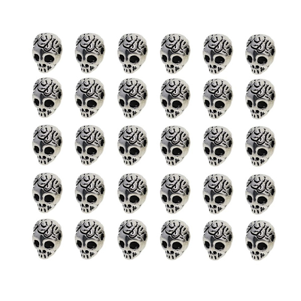 30 st Charm Legering Distanspärlor För Smyckeshantverk Tibetanskt Silver