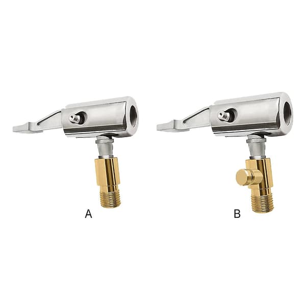 Guld Bil Luftpumpe Adapter Luftpumpe Tilbehør Clip-on Ventil Adapter Hurtigskift Hoved Unik Form