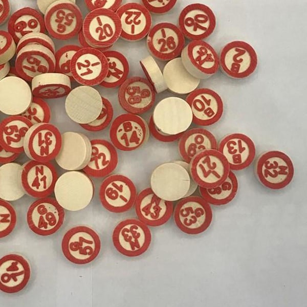 Bingotillbehör Bingobrickor med 75 Bingonummer Marker Set för Familjevänner Vuxna Barn Spel Leksak