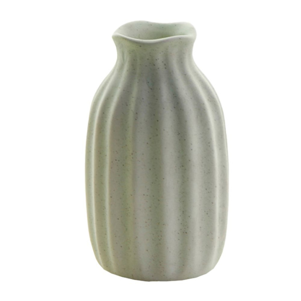 Macaronfärg Keramisk Matt Mini Liten Vas Hem Smycken Ornament Grön