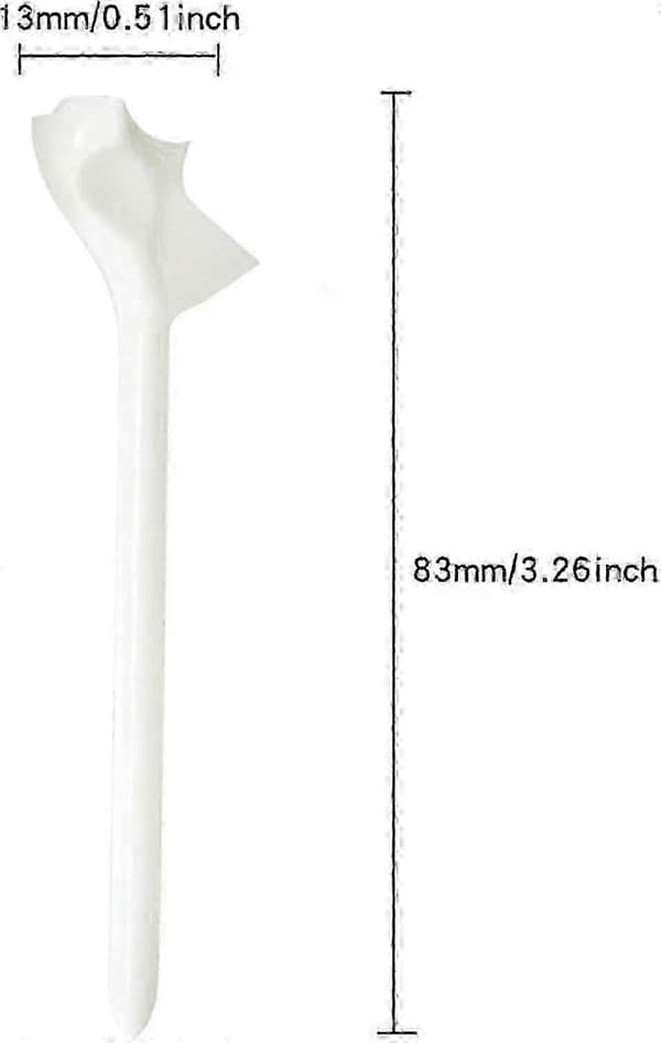 Flight Path Golf Tees 3.25 tommer 10-styk sæt, reducerer friktion boldholder til udendørs sport
