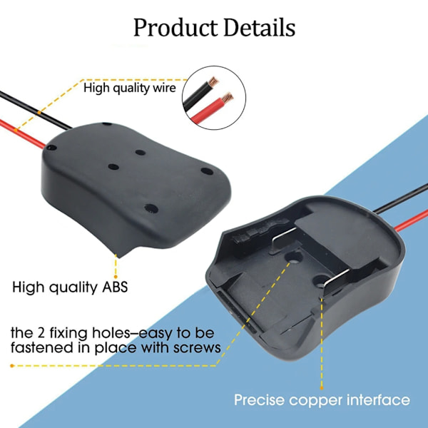 [RM] Automatic Emergency Jump Starter Cable for 18V 20V Battery 0.09 For Dewalt