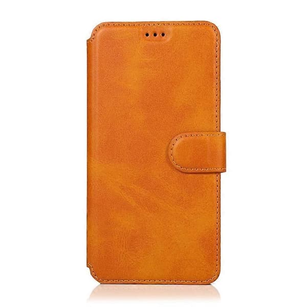 [RM] Stødsikkert PU + TPU læderetui til Samsung Galaxy A6+ Khaki