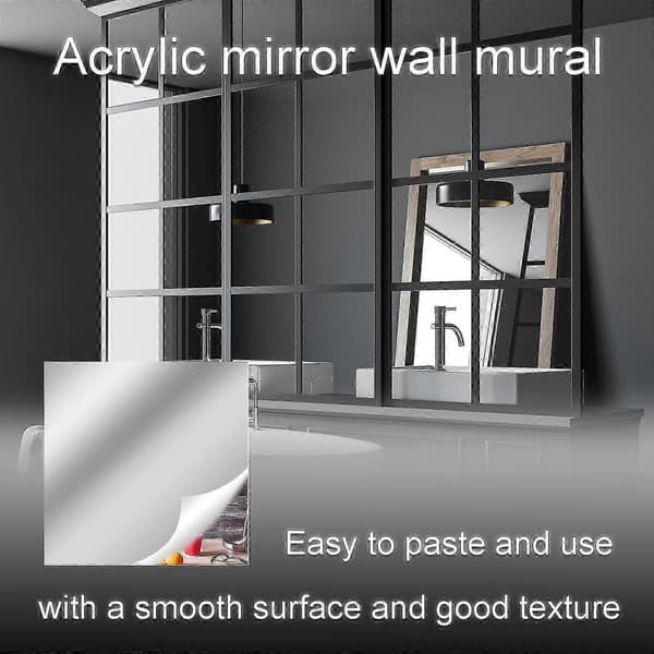 Frameless Full Length Mirror for Wall, Self-Adhesive -[RM] 50cm*150cm*0.1mm