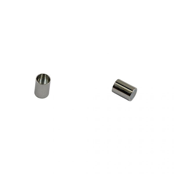 12 Set Silverfyllda 4mm Tubformade Magnetlås Smyckestillverkningsdetaljer