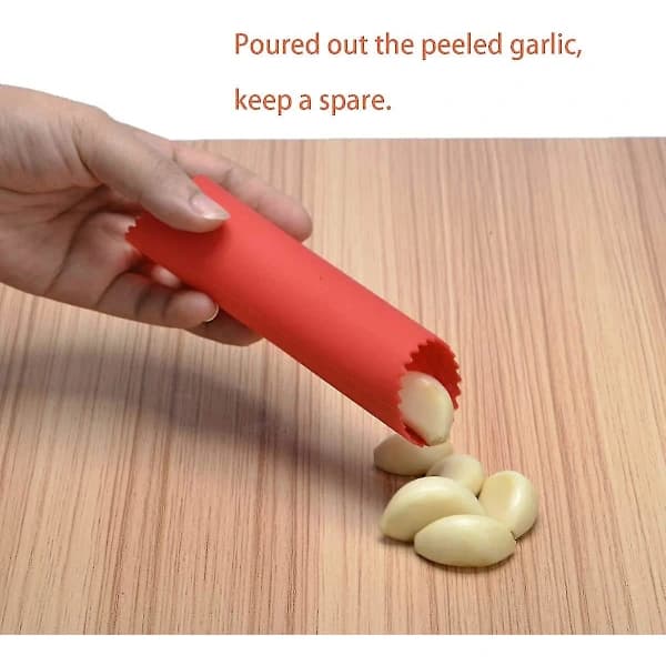 Garlic peeler, 2-pack Garlic roller peeler Kitchen utensil black, A[RM]