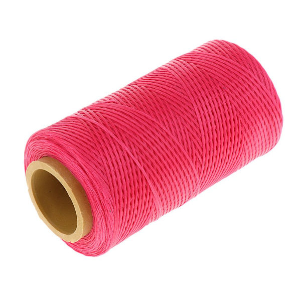 1 rulle sytråd för DIY läderhantverkstillbehör, Rosa