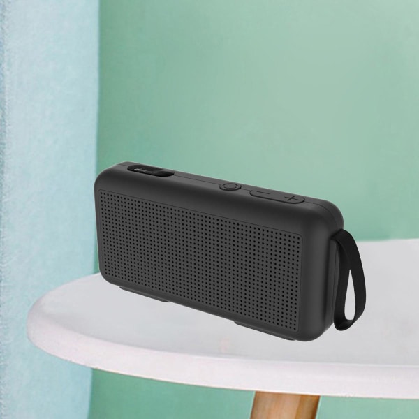 Bluetooth Högtalare Fyllig Bas Högt Stereoljud FM Radio Svart