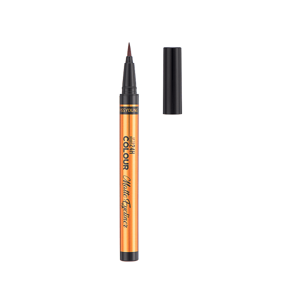 Matt Färg Eyeliner Vattentät Långvarig Flytande Eyeliner Penna gold