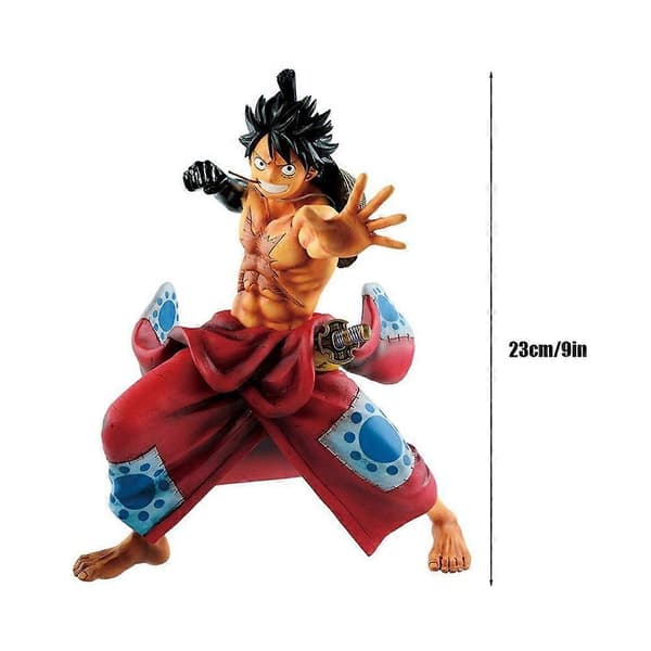 9 tum PVC-figurmodell PVC-docka samlarobjekt leksaker anime Luffy-prydnader för bil sovrum säng