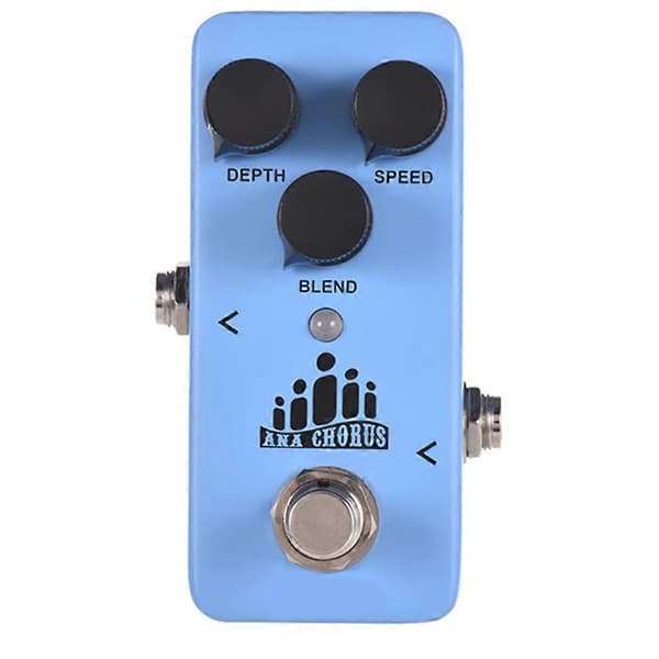 ANA CHORUS Mini Gitarrpedal Analog Chorus Gitarr Effektpedal Processor Full Metallskal med Tru