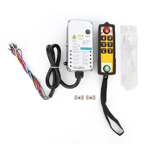 [RM]Lyftstyrenhet Enkelhandtag Industriell 3-säker elektrisk lyftfjärrkontroll YU-6DC24V