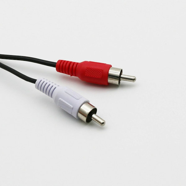 1,5 m USB A hann til 2X RCA Phono hann AV-kabel PC TV Aux lyd-videoadapter [RM]