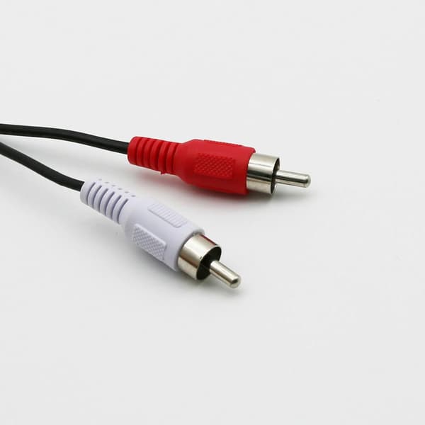 1,5 m USB A uros - 2X RCA Phono uros AV-kaapeli PC TV Aux Audio Video -sovitin [RM]