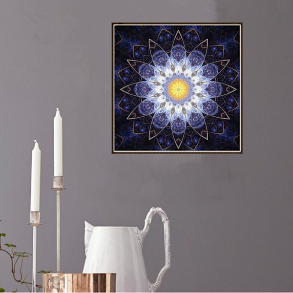 Full borrblomma diy 5d diamond painting heminredning 4#