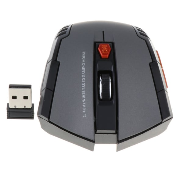 2.4 GHz trådlös USB-mus för bärbar dator optisk scroll grå