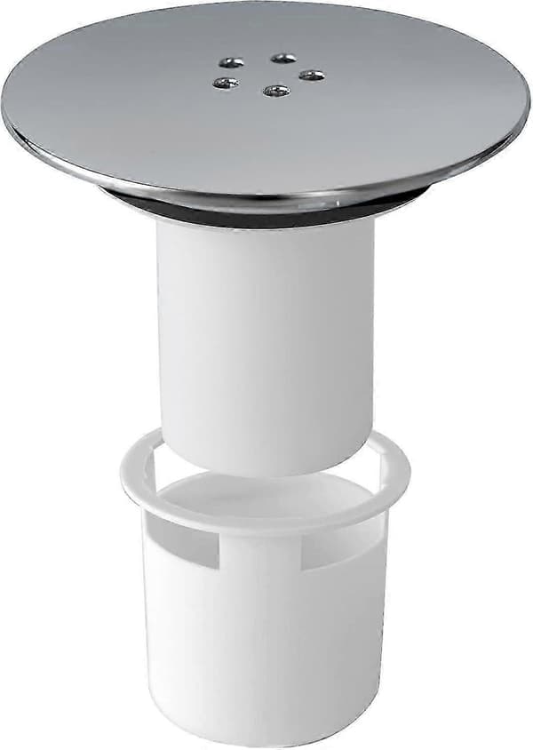 Erstatning for dusjavløpsdeksel, krom dusjslukdeksel, deksel for dusjavløpsuttak, dusjpluggdeksel 90mm / 115mm, avtakbar toppmonteringshette
