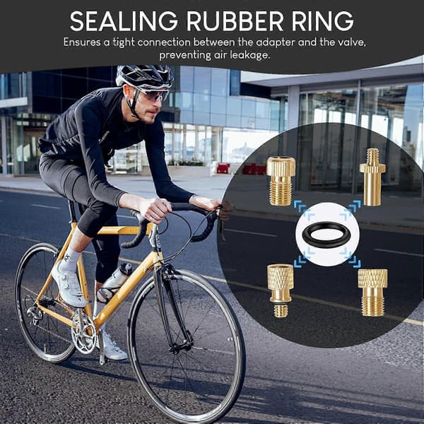 21 stk. cykelpumpespids - boldoppustningsnål, cykeloppustningsspids, til kompressorpumper, 11*0.9cm, guld, kobbermateriale