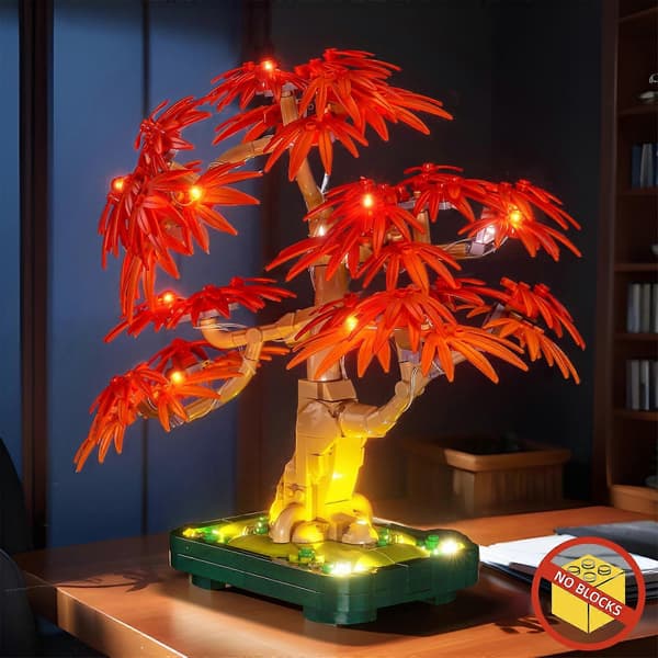 [RM]Bonsai Træ Lyskit til 10348 Japansk Rød Løn, Subtil LED Belysning og Nem Installation