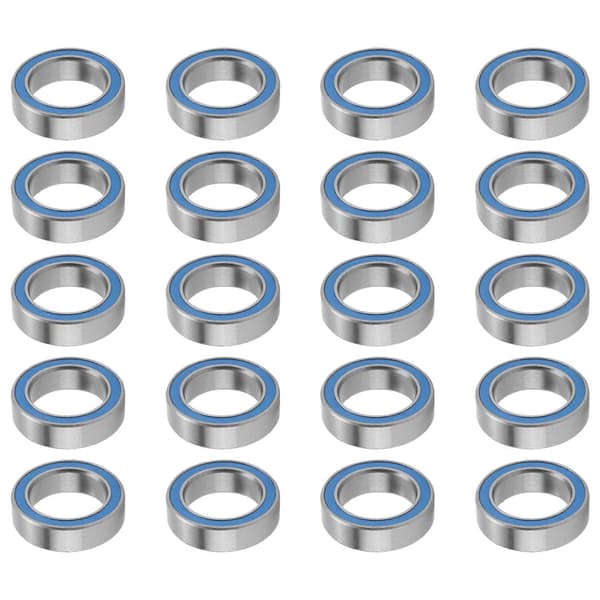[RM]20PCS 6700-2RS 6700 2RS 10X15X4mm Miniatyr förseglat spårkullager Blue