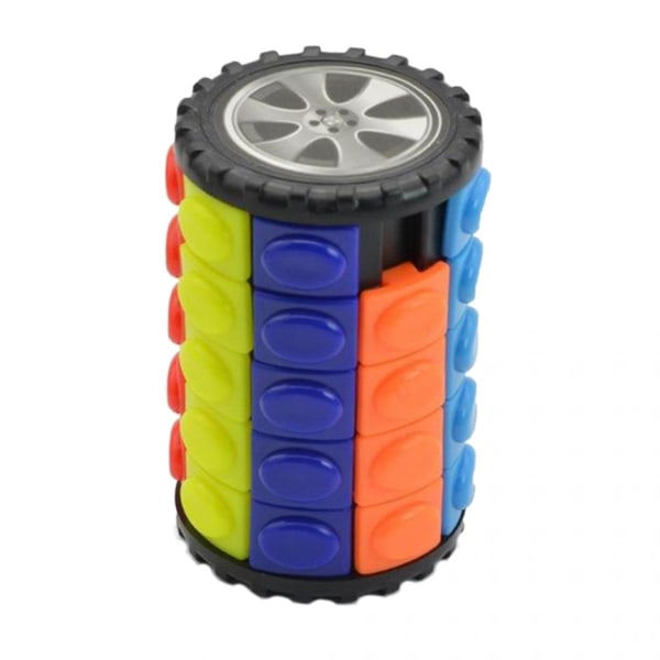 Cylinder Magic Cube Twist Puzzle Intelligensleksaker Barn Vuxna Gåva 5x5