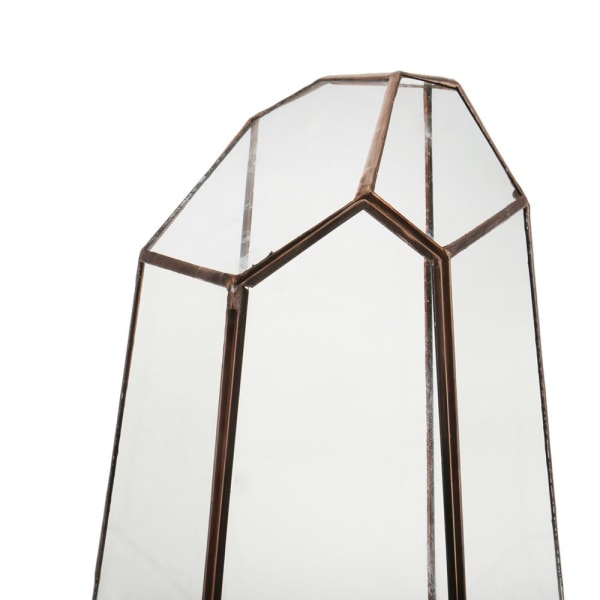 geometrisk oregelbunden glas terrarium bordslåda planteringskärl suckulent växt m