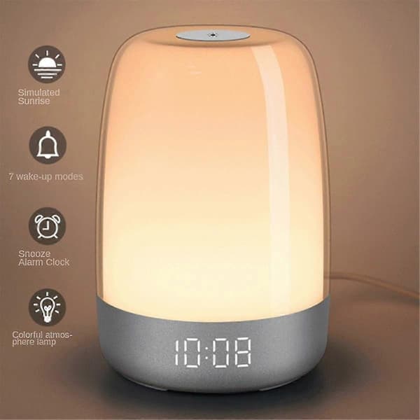 [RM]Touch Wake Up Natlampe med Solopgangs-simulering Vækkeur
