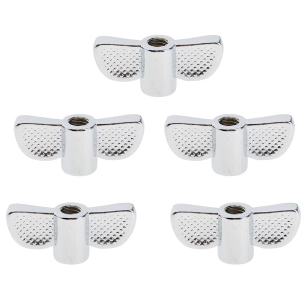 5 Stycken 8mm Vingmutter Cymbalstativ För Övning Scenframträdande M8x15mm