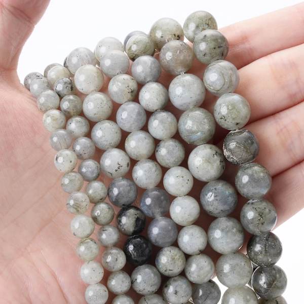 Pärlor för Smyckestillverkning DIY Armband Halsband Labradorite 4mm(around 91pcs)